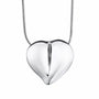 LoveHeart Ashes Pendant Rhodium Plated