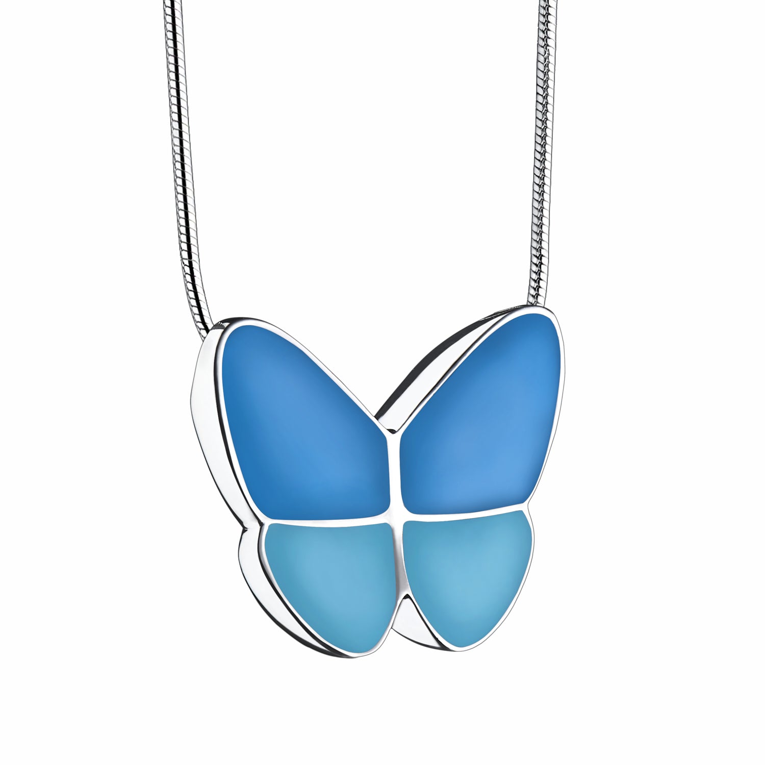 Wings of Hope Ashes Pendant Pol Silver
